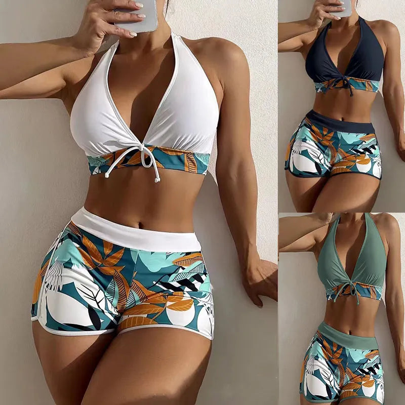 Conjunto de biquíni 2024 dividido cintura alta